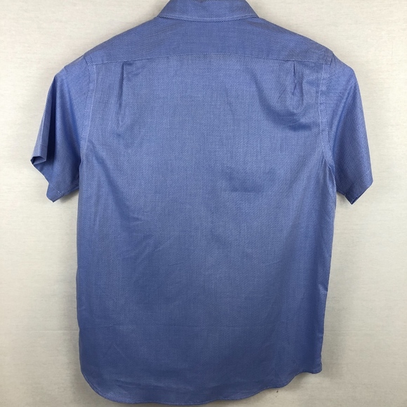 Cremieux Textured SS Button Down [Blue] -L - Picture 3 of 5